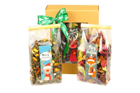 Zestaw (15) HERBAT ŚWIĄTECZNYCH (2x50g) Idealny Na Mikołaja i Święta !!